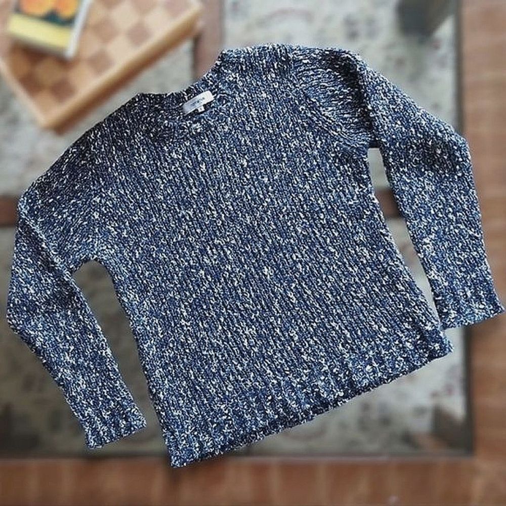 Nonnative marled blue Voyager crew neck pullover sweater size JP1 / US XS